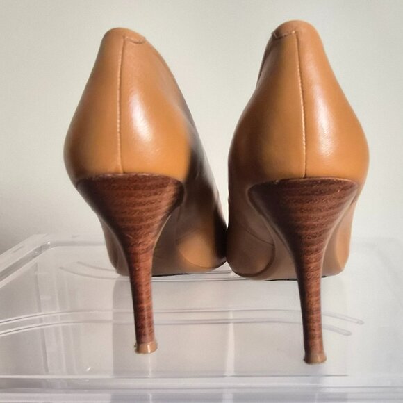 Nine West Leather Beige Pumps, Size 8 1/2 - Picture 8 of 8